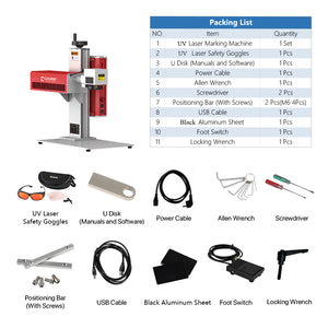 Cloudray 5W 355nm UV Laser Engraving Marking Machine