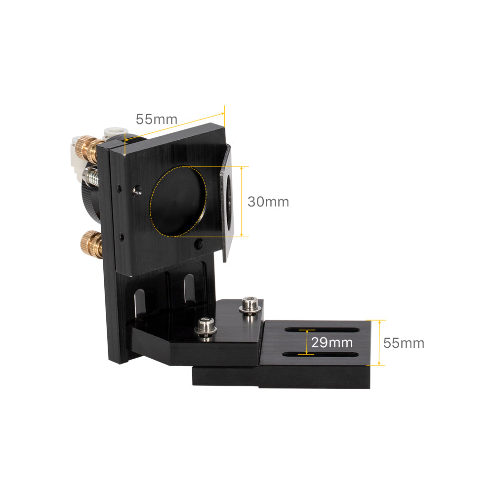 Set di teste laser CO2 serie G di Cloudray con interfaccia di raffreddamento ad acqua