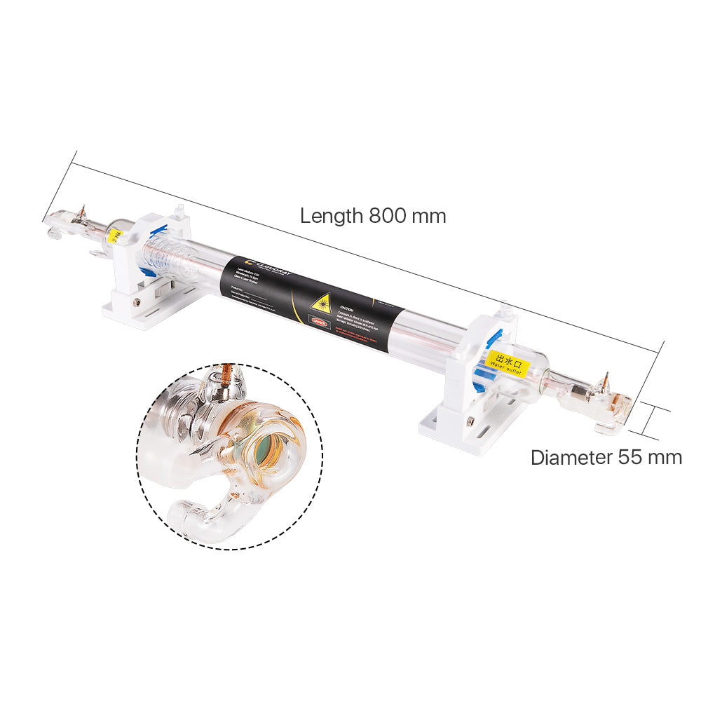 EU Stock Cloud ray 45W mit Serie CO2 Glas Laser röhre