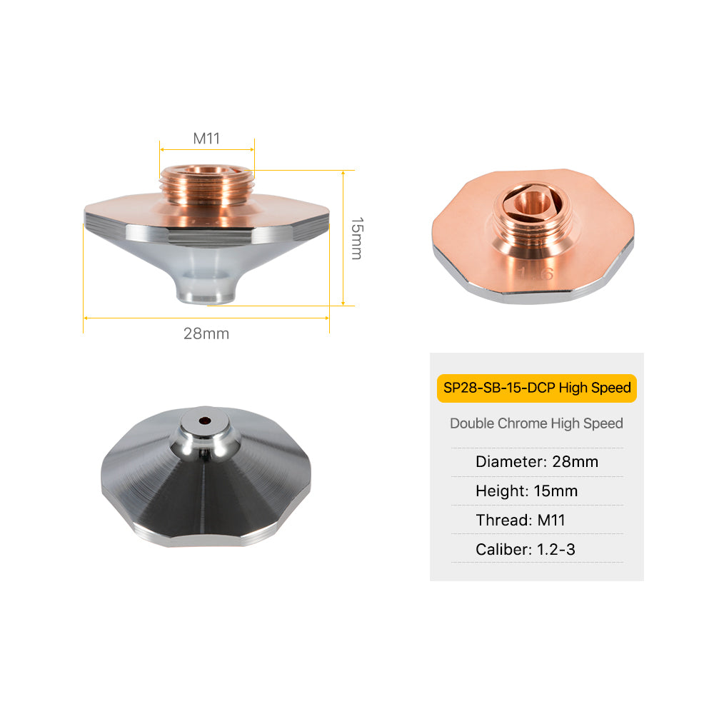 Cloudray SP серии SB SBS типа лазерные сопла D28 H15 M11