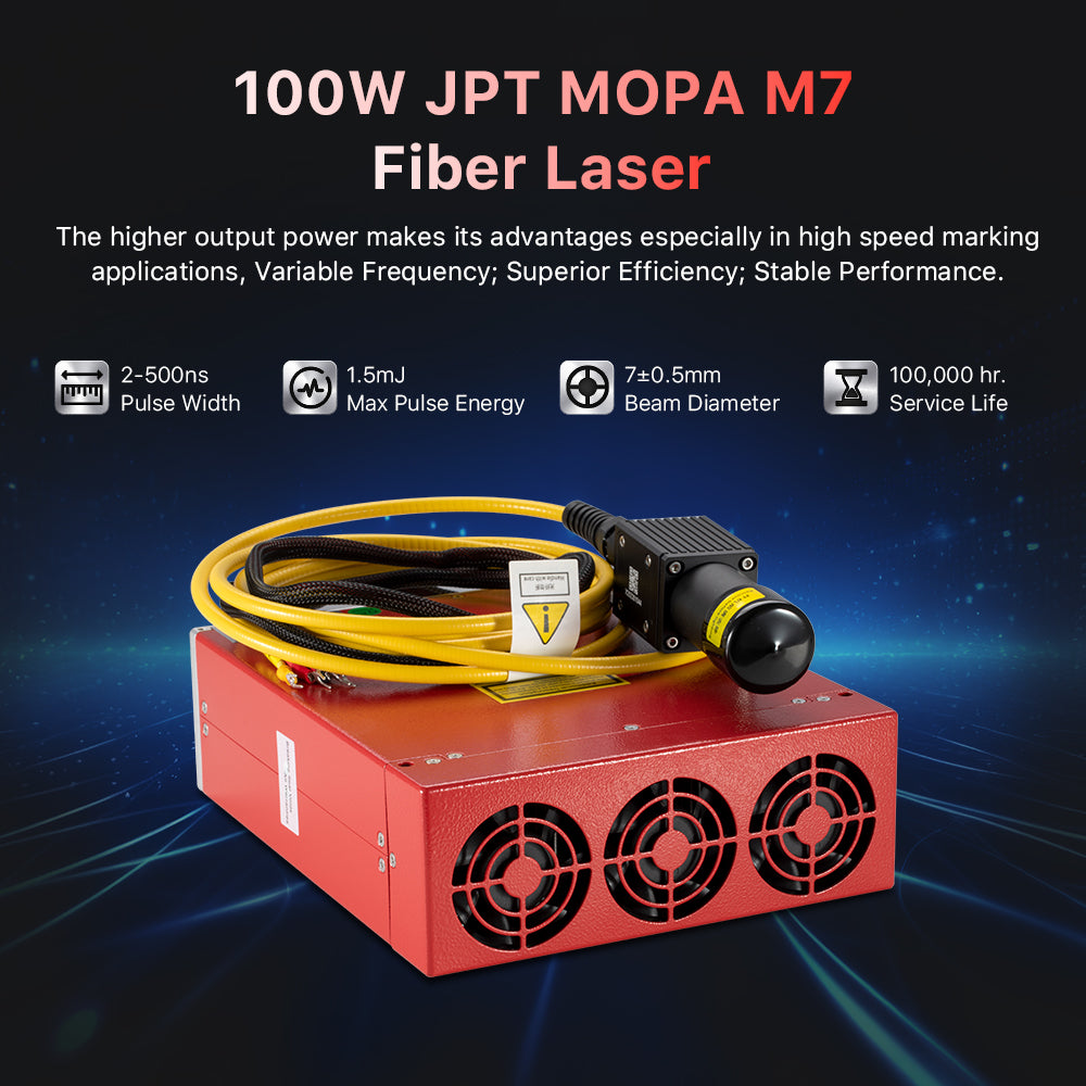 (Produit personnalisé) AR-100 LiteMarker 100W MOPA fendu 2.5D graveur laser EZCAD3 fibre machine de marquage avec lentille 4.3 