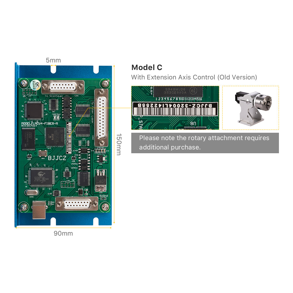 Cloudray JCZ Fiber Lite Marking Control Card – Cloudray Laser