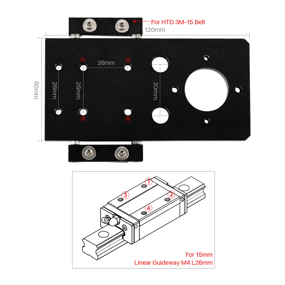 Schwarzer CO2-Laserkopf der Cloudray E-Serie