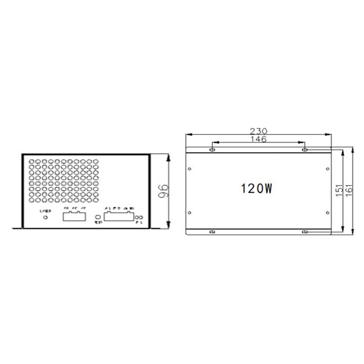 Alimentation laser CO2 Cloudray 120W MYJG