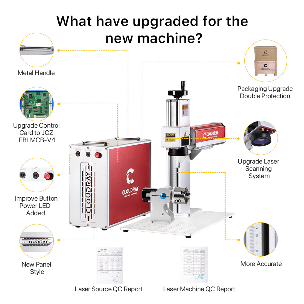 Cloudray Customized MOPA Series LiteMarker Pro 100W Split Laser Engraver  Fiber Marking Machine