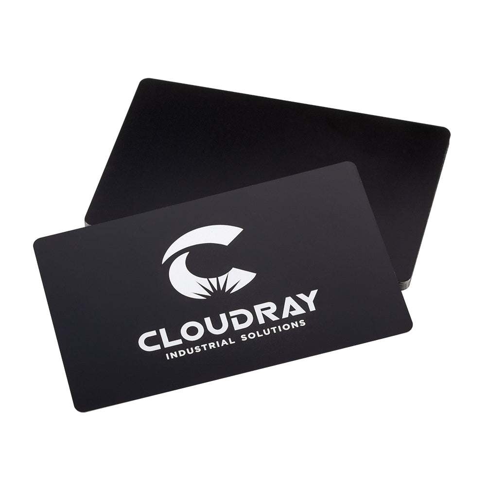 Cloudray 100 أسود غير لامع بطاقات الأسماء التجارية لآلة التعليم بالليزر