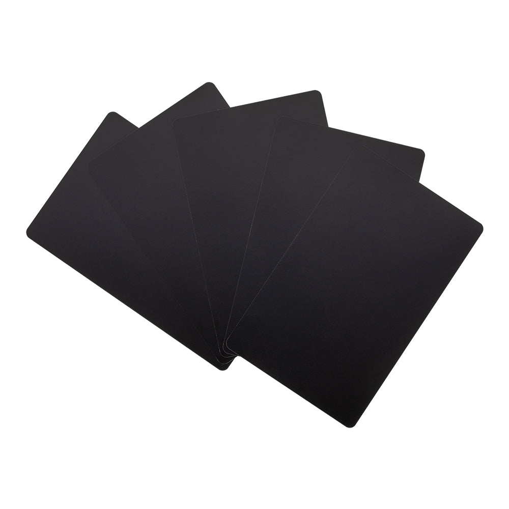 Cloudray 100Pcs Matte Black Business Tarjetas de nombre para la máquina de marcado láser