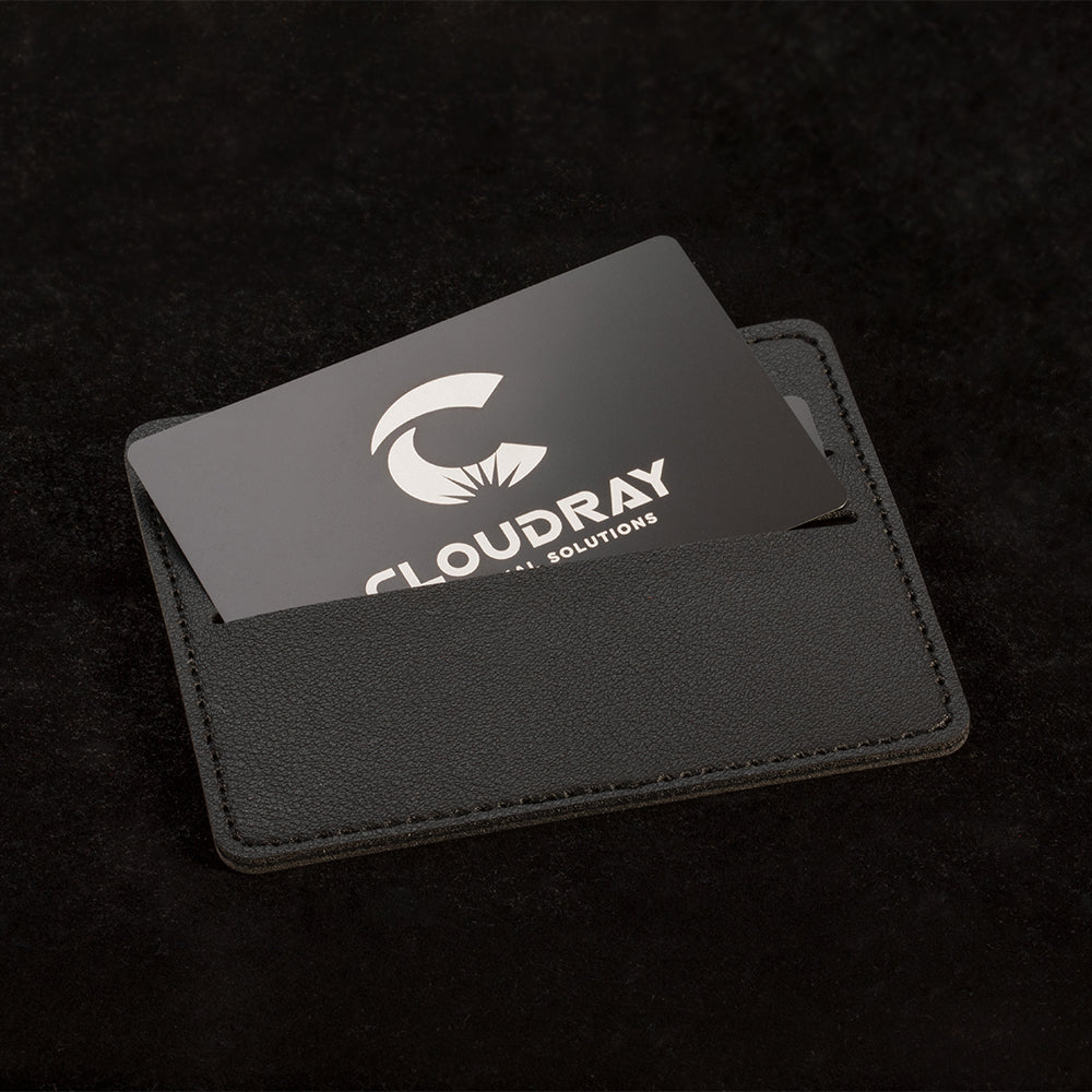 Cloudray 100Pcs Matte Black Business Tarjetas de nombre para la máquina de marcado láser