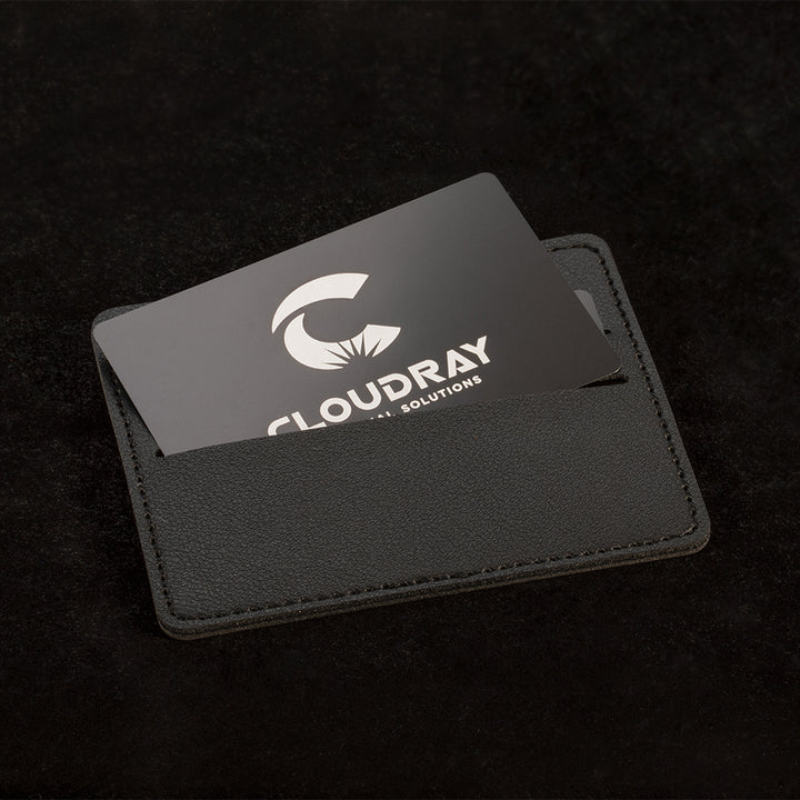 Cloudray 100 cartes noires mates de nom d'affaires de PCs pour la machine d'inscription de laser