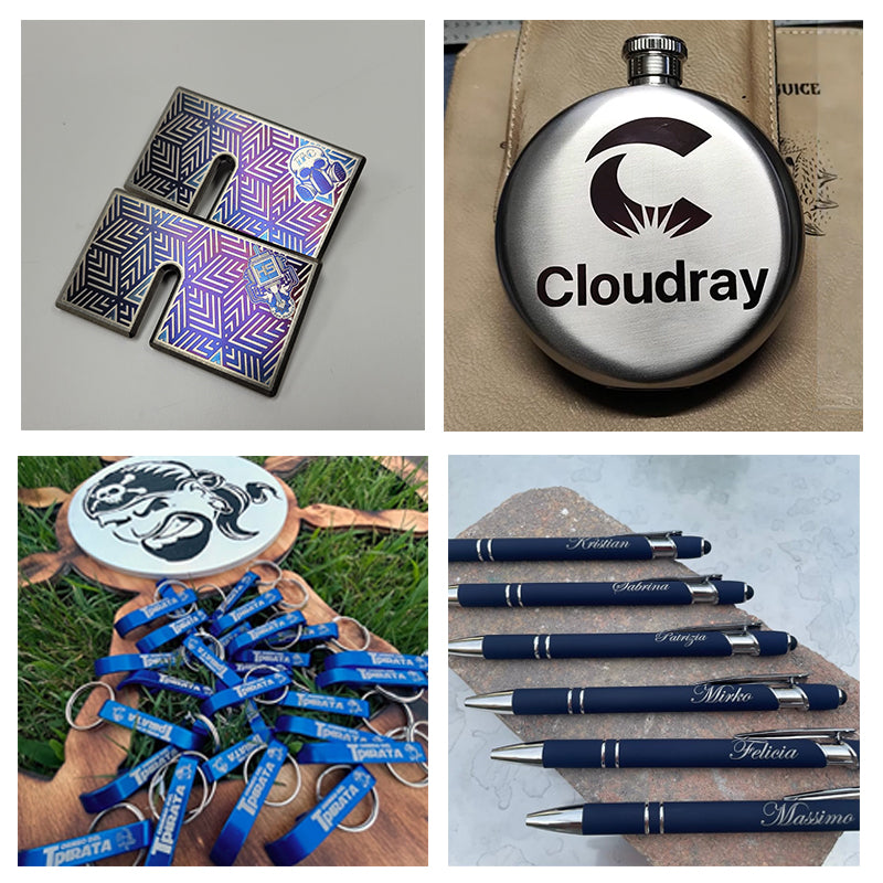 Cloudray QS-30 litemarker pro 30W split láser grabador Fibra máquina de marcado 4,3 