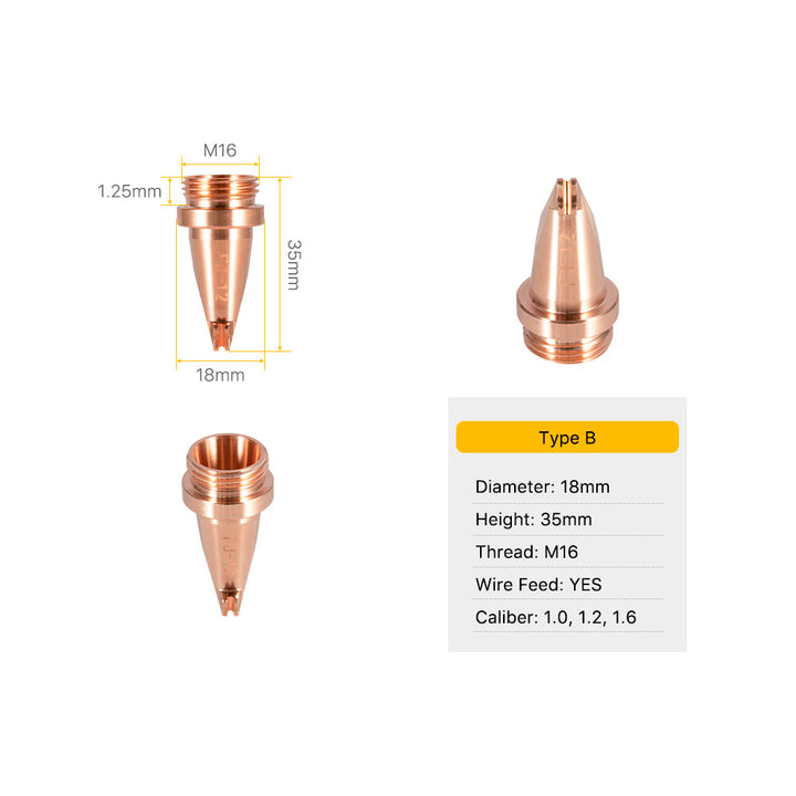 Cloudray Laser Welding Nozzles M16 For QILIN Welding Head