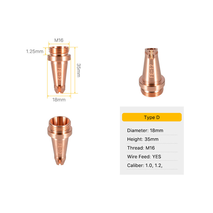 Cloudray Laser Welding Nozzles M16 For QILIN Welding Head