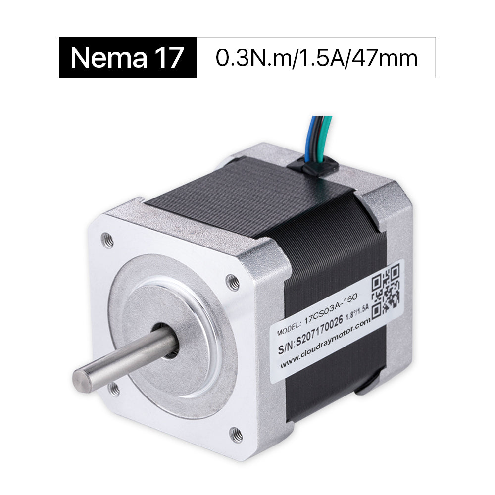 Cloudray 47mm 0.3N.m 1.5A 2 Fase Nema17 Motor paso a paso de bucle abierto