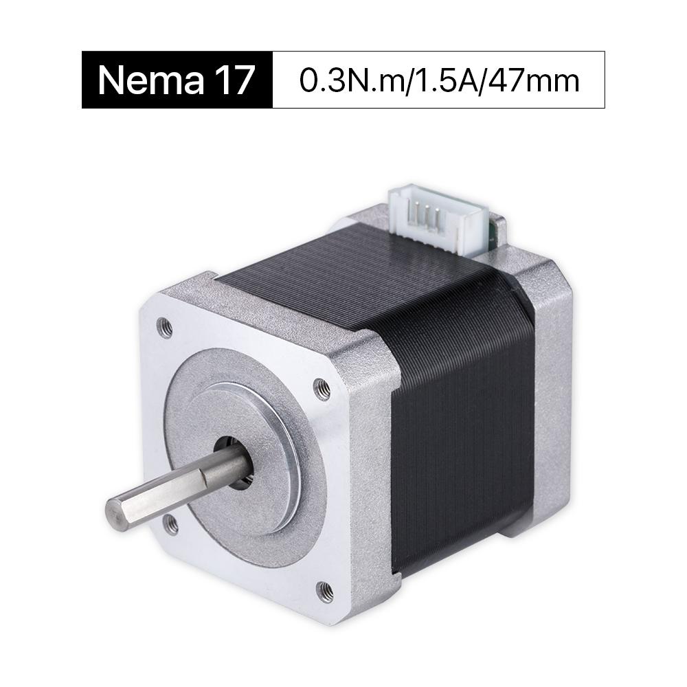 Cloudray 47mm 0.3N.m 1.5A 2 Phase Nema17 Moteur à pas à boucle ouverte avec connecteur