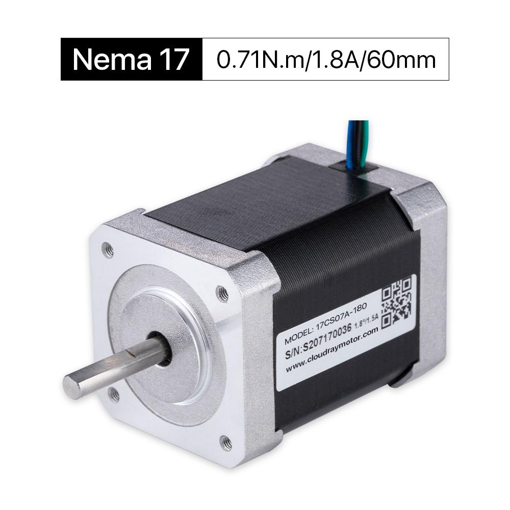 Cloudray 60-0.71N.m 1.8A 2 المرحلة Nema17 حلقة مفتوحة موتور السائر