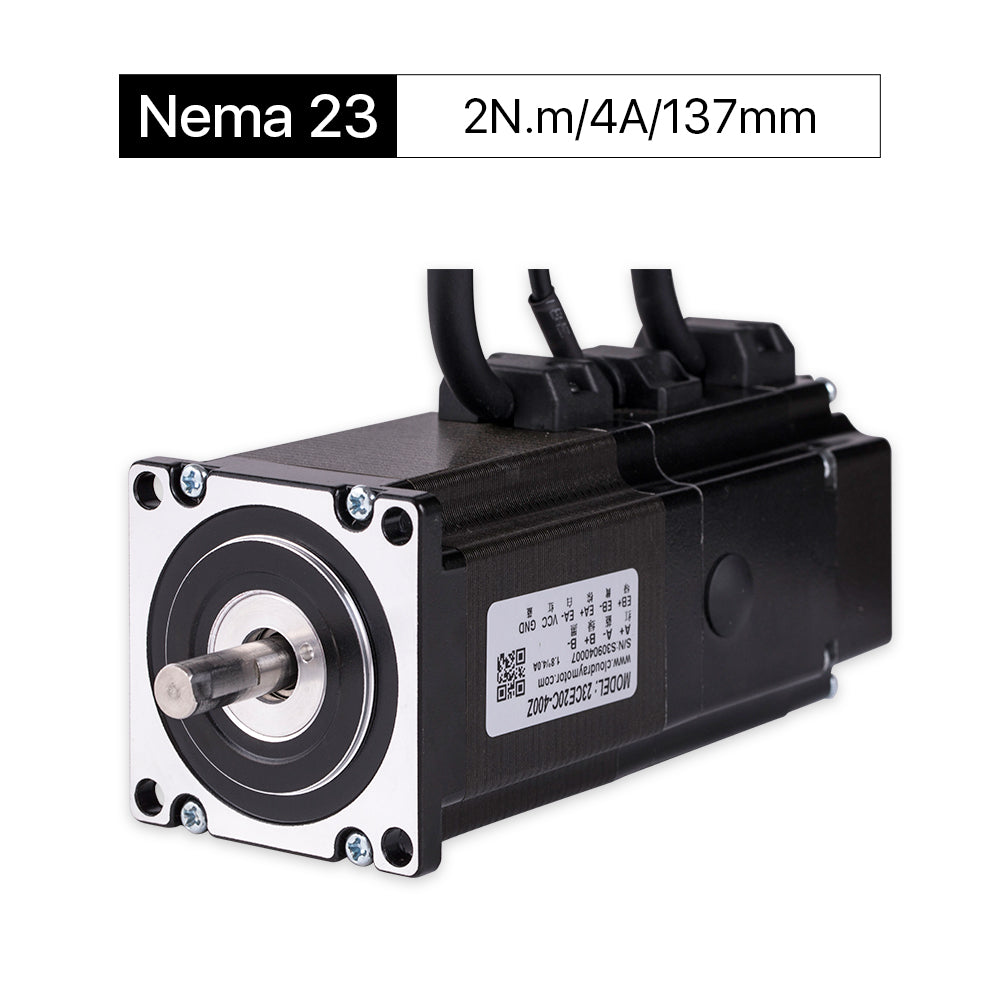 Cloudray 137 mm 2 Nm 4 A 2-Phasen-Nema 23-Schrittmotor mit geschlossenem Regelkreis