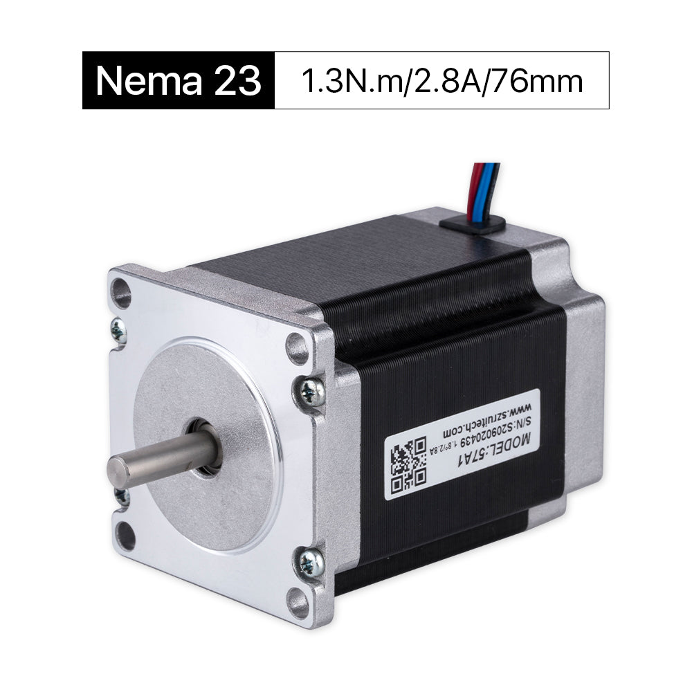 Cloudray 76mm 1.3N.m 2.8A 2 phases Nema23 Open Loop Stepper Motor