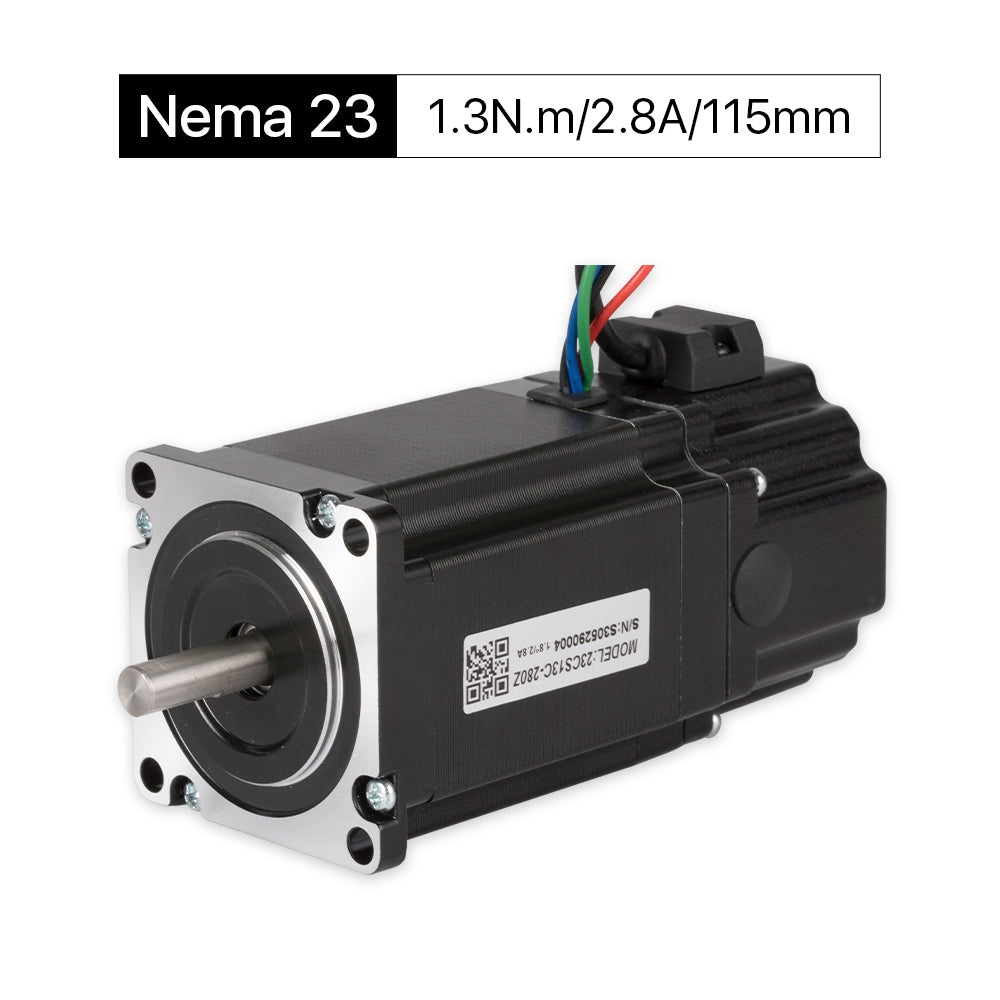 Cloudray 115mm 1.3N.m 2.8A 2 Phase Nema23 Open Loop Stepper Motor