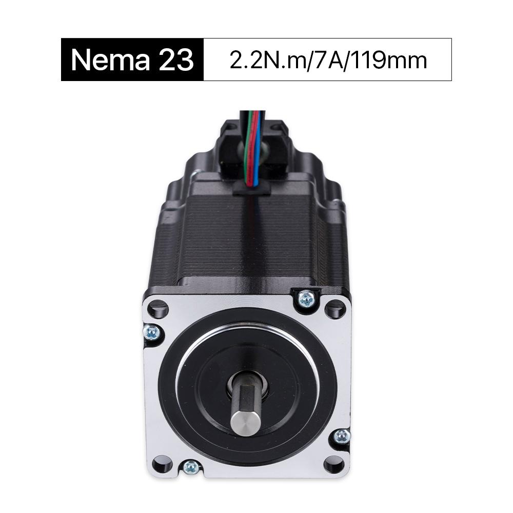 Cloudray 119mm 2.2N.m 4A 2 fasi Nema23 motore passo passo ad anello aperto