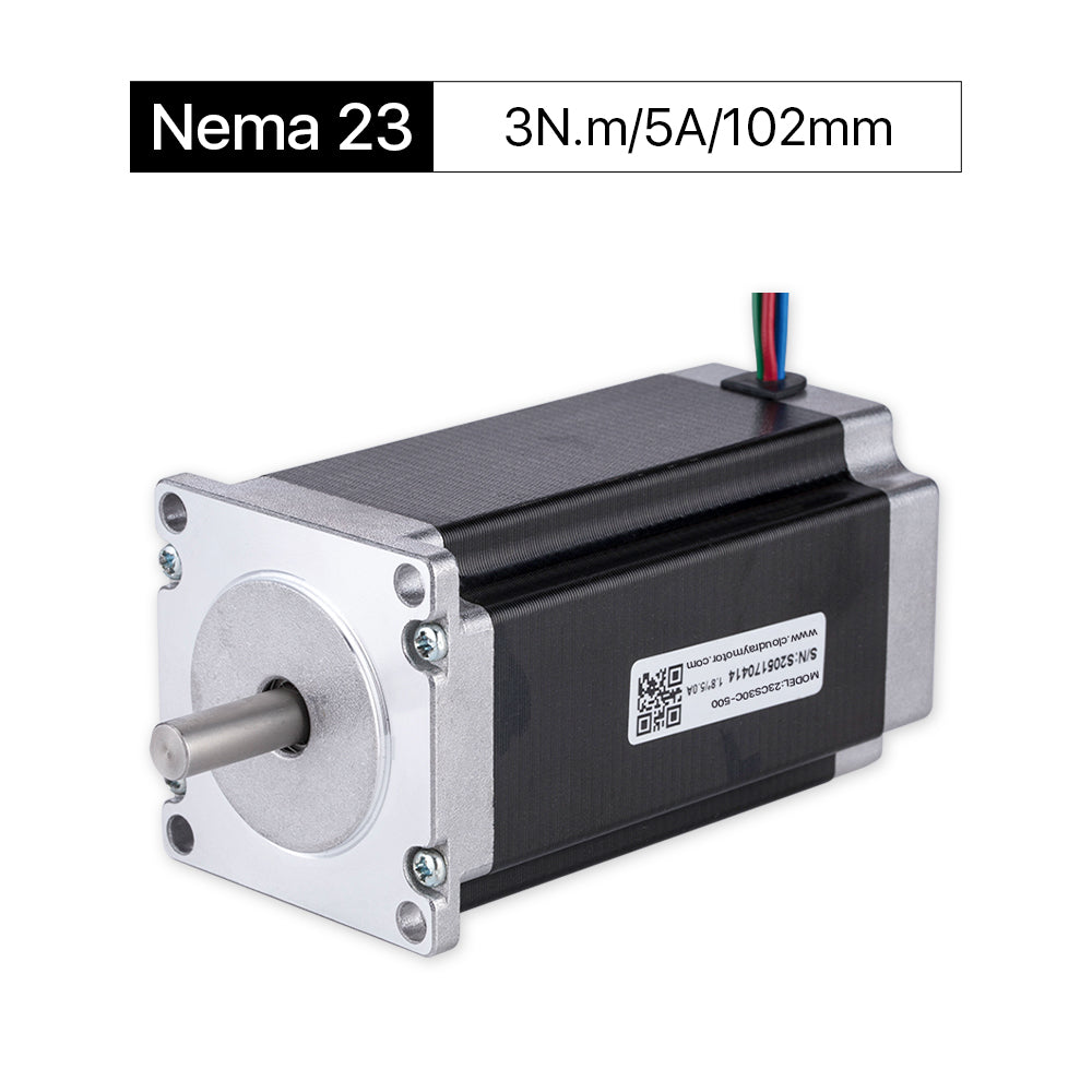 Cloudray 102mm 3N.m 5A 2 Fase Nema23 Motor paso a paso de bucle abierto