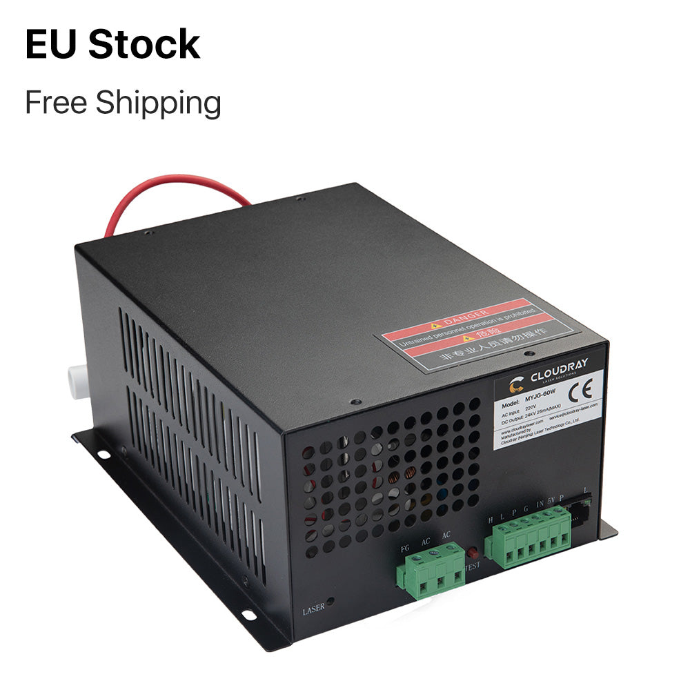 EU Stock Cloudray 60W 220V MYJG Alimentation CO2