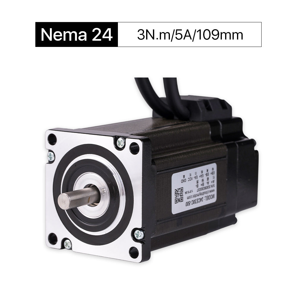 Cloudray 109mm 3N.m 5A 2 Fase Nema 24 Motor paso a paso de circuito cerrado