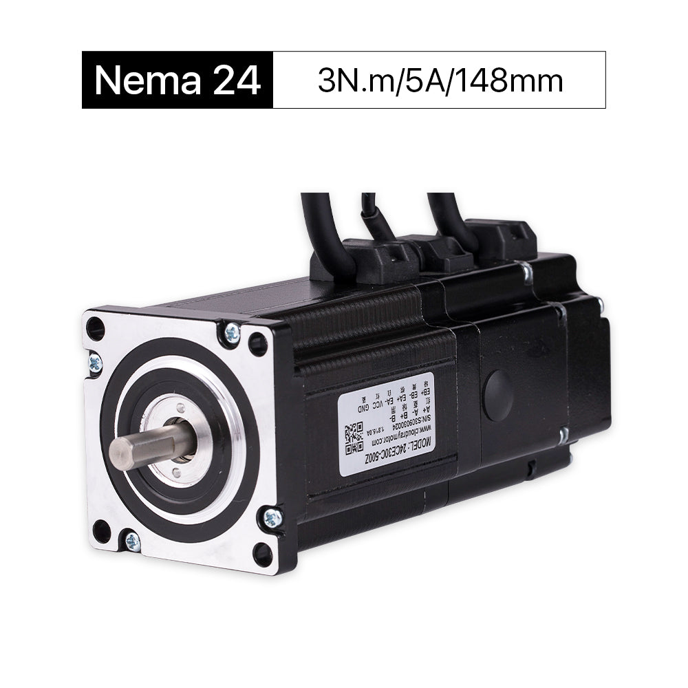 Cloudray 148mm 3N.m 5A 2-фазный шаговый двигатель с замкнутым контуром Nema 24