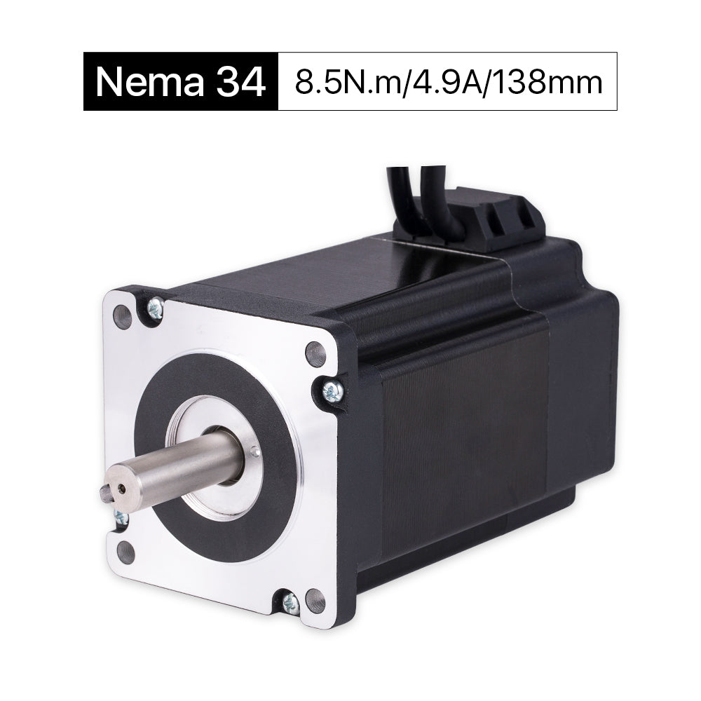 Cloudray 138 mm 8,5 Nm 4,9 A 2-Phasen-Nema-34-Schrittmotor mit geschlossenem Regelkreis