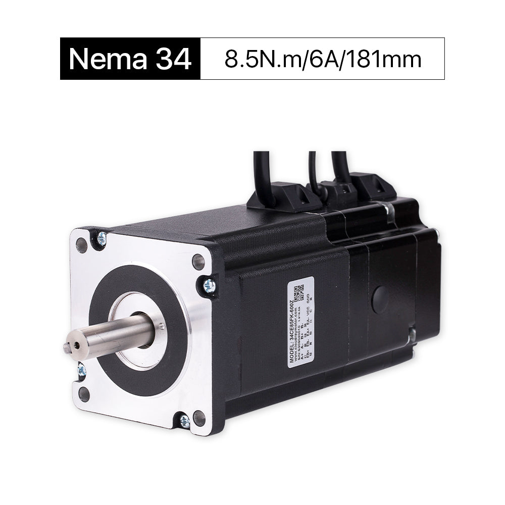 Cloudray 181mm 8.5N.m 6A 2 Fase Nema 34 Motor paso a paso de circuito cerrado