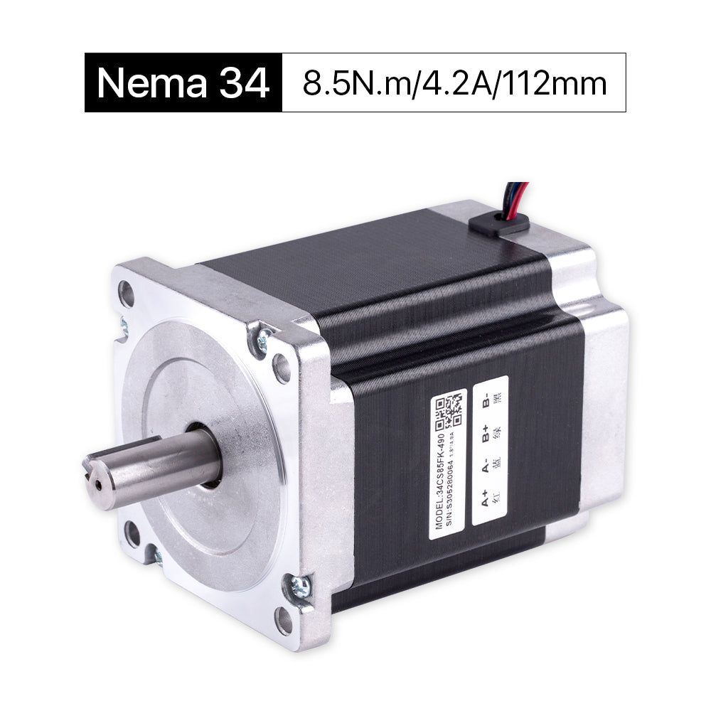 Cloudray 112mm 8.5N.m 4.2A 2 Fase Nema34 Motor paso a paso de bucle abierto