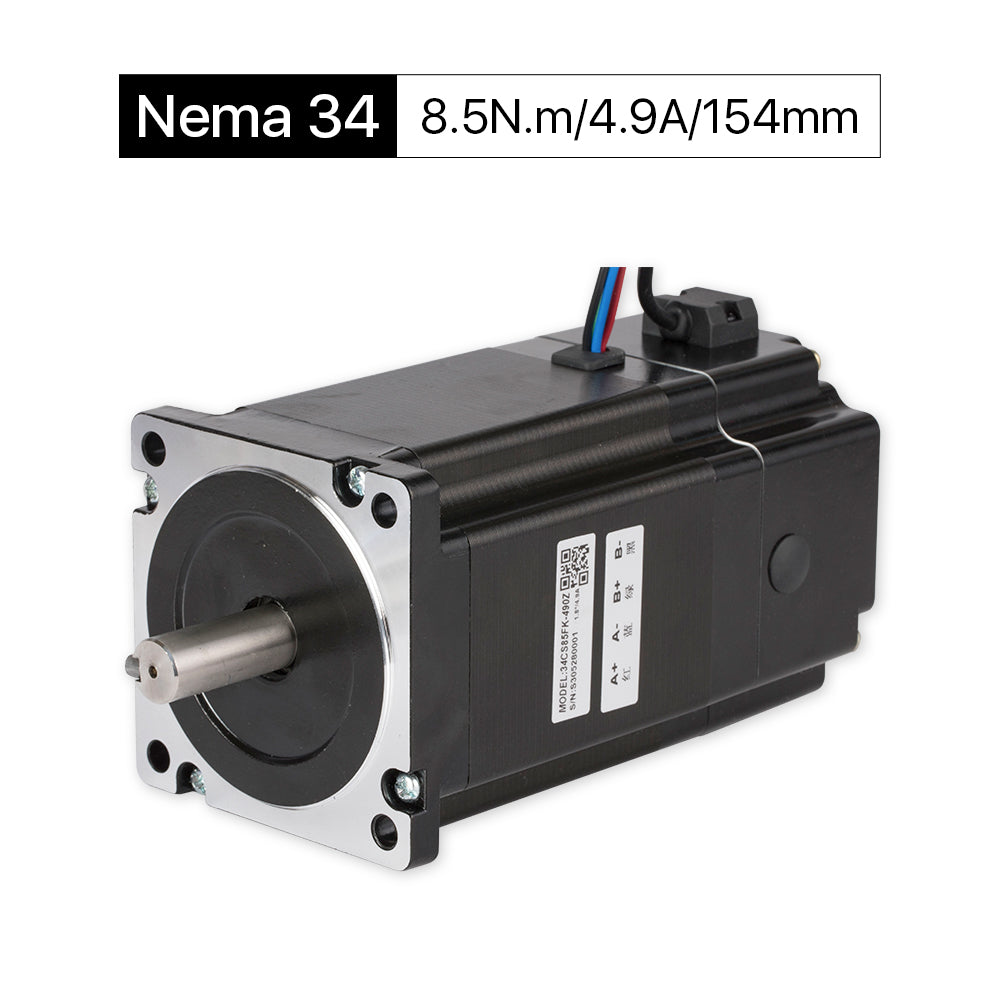 Cloudray 154 mm 8,5 Nm 4,9 A 2-Phasen-Nema34-Schrittmotor mit offenem Regelkreis