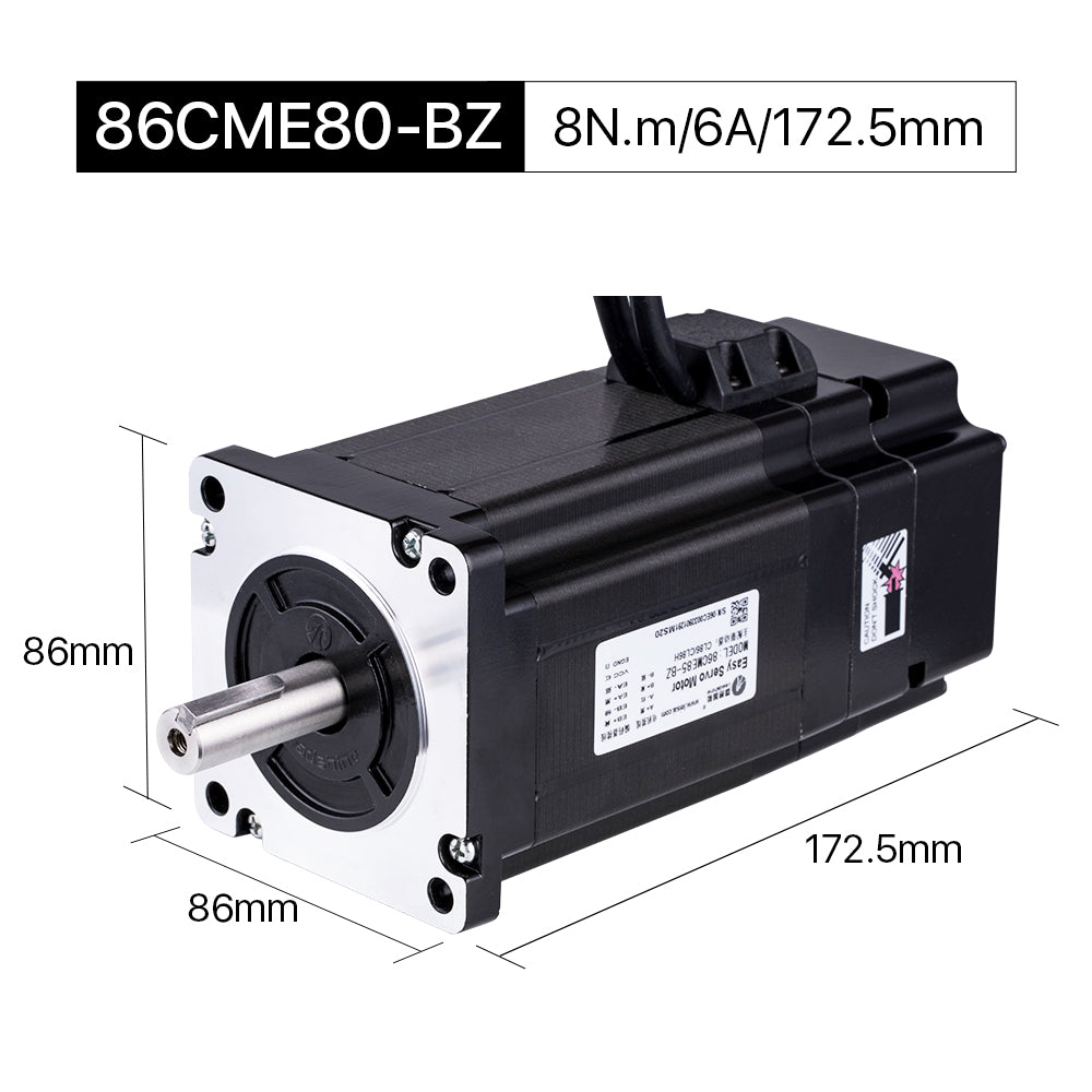 Cloudray 86CME85-BZ 172.5mm 8N.m 6A Leadshine 2 Phase Nema34 Closed Loop  Stepper Motor