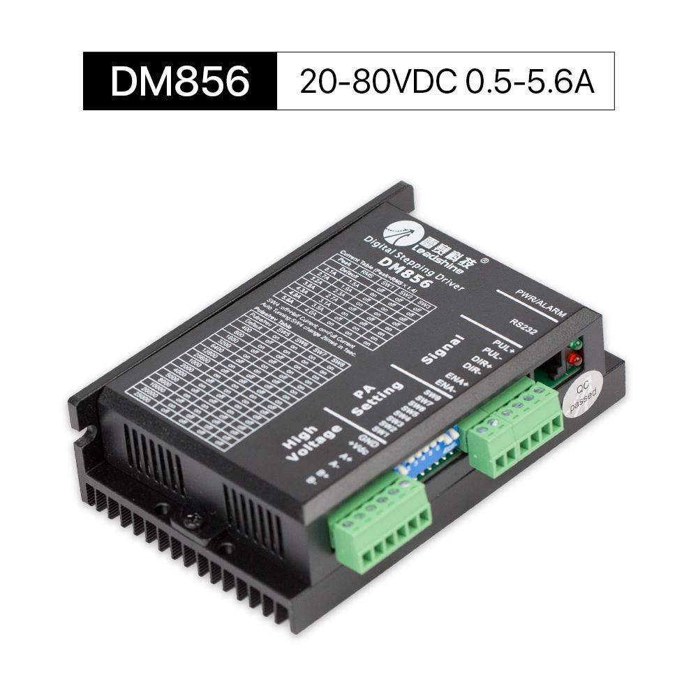 Cloudray DM856 20-80VDC 0.5-5.6A Leadshinie 2 fasi Nema23/34 stepper motor driver