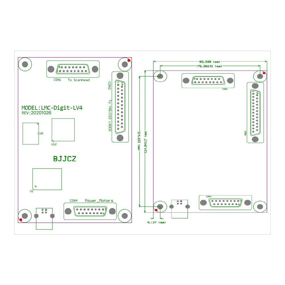 Cloudray JCZ Digital Lite Marking Control Card For CO2 Galvo Laser Mac ...