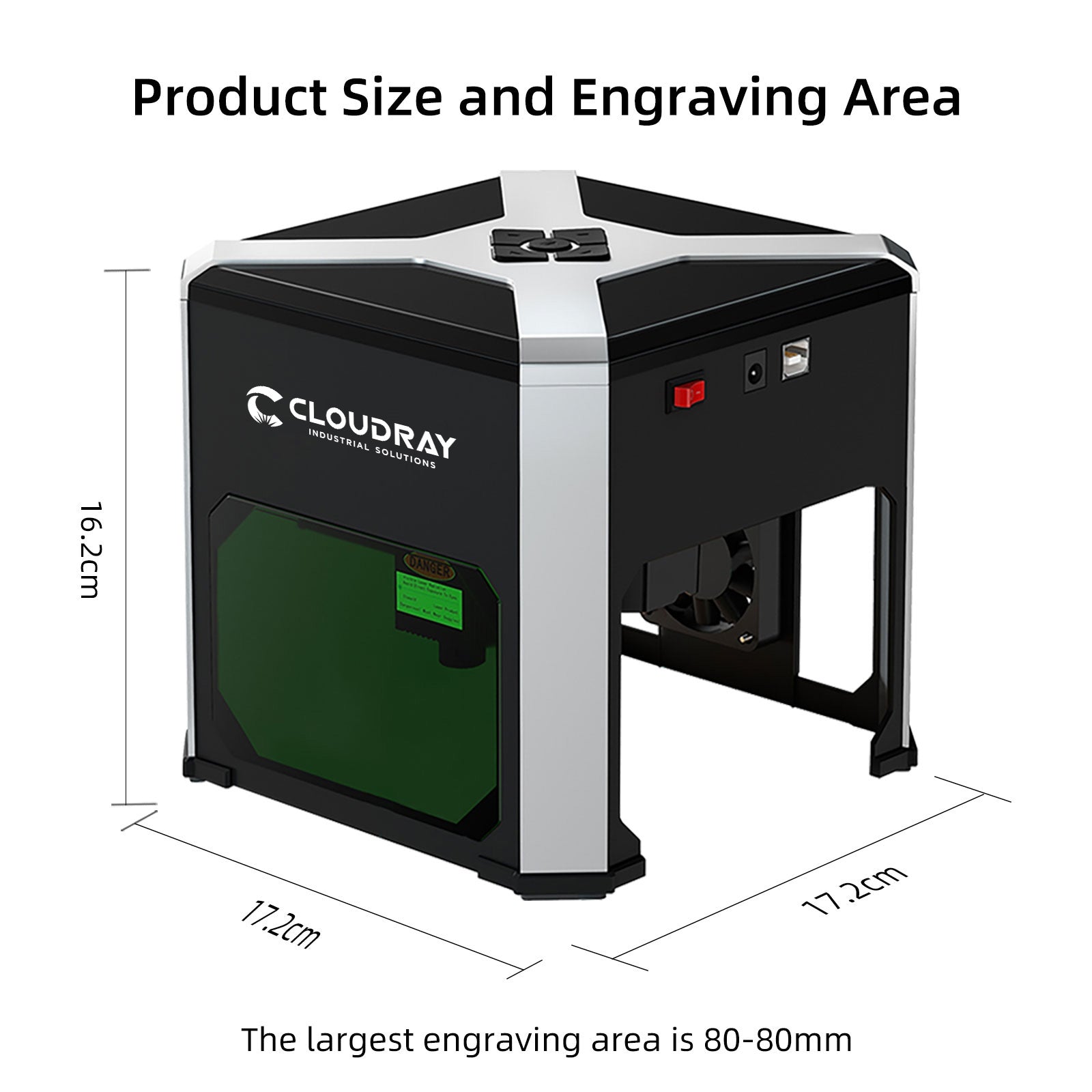 Дом гравировального станка лазера Cloudray 3W мини используя Engraver лазера WiFi