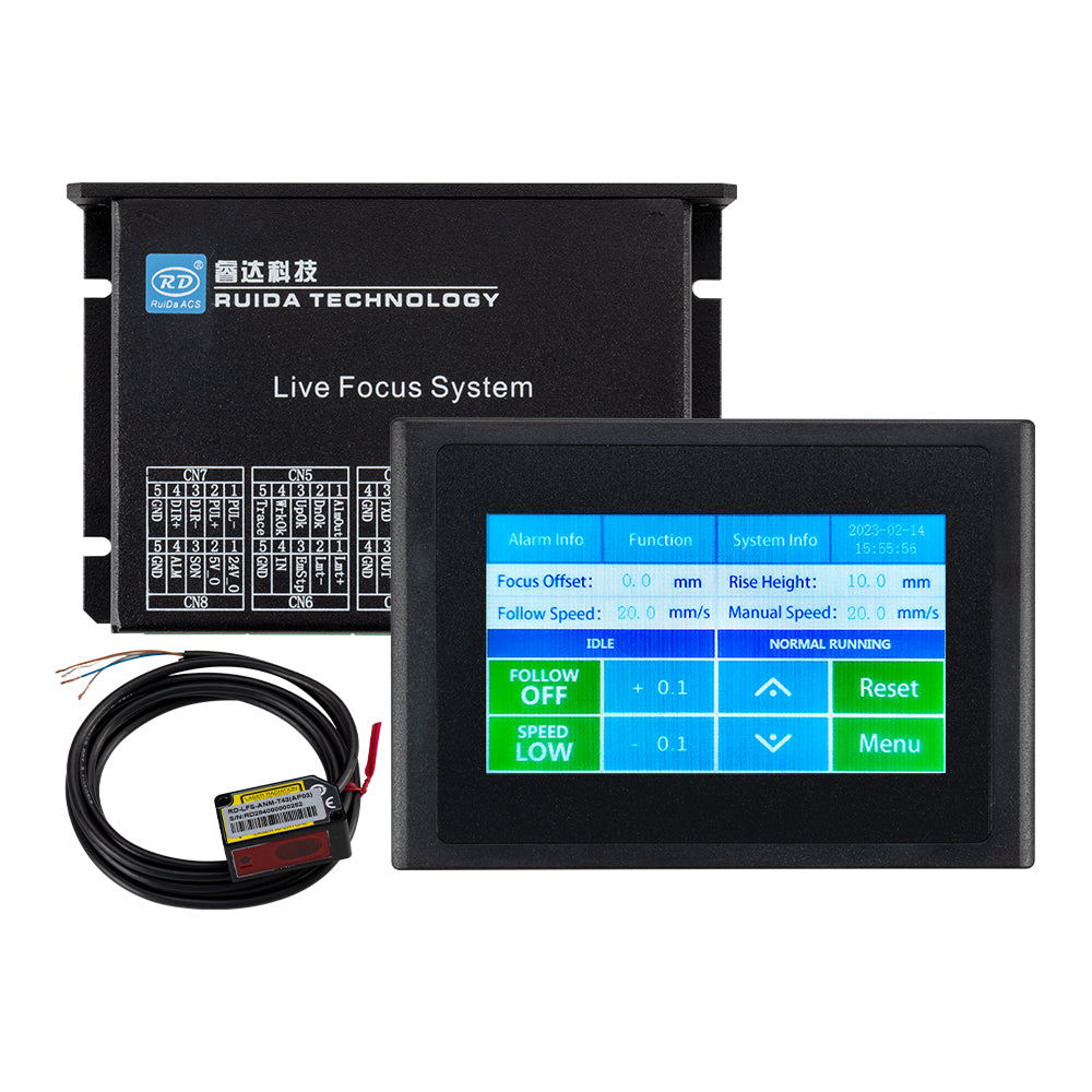 Cloud ray Nicht-Metall Höhen regler Ruida Live Focus System für Laser maschine