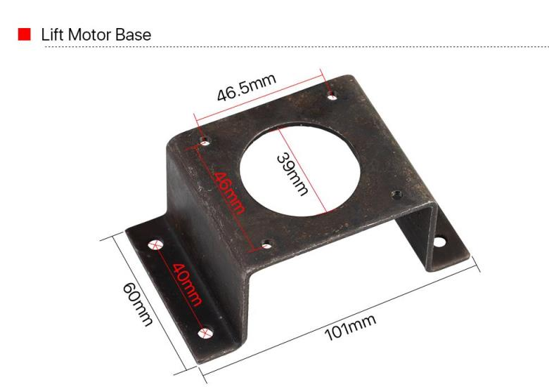 Base de moteur de levage Nema23